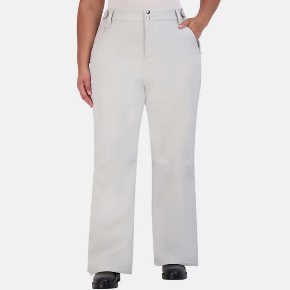 Gerry Women’s 4way Stretch Water Resistant Fleece Lined Snow Pant Size M Gray